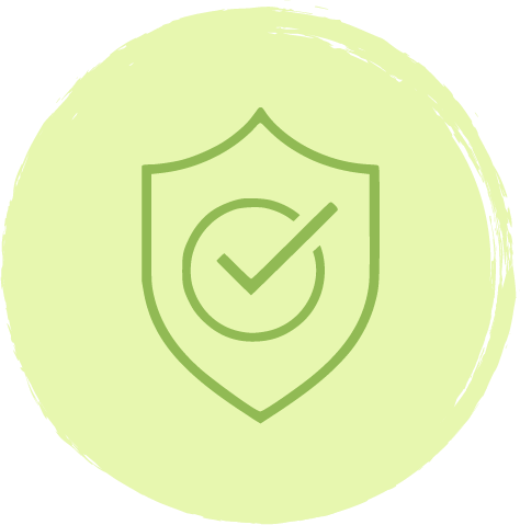 icon of shield with checkmark